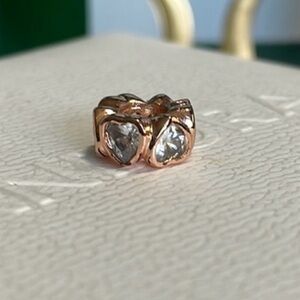 Pandora Rose Gold Heart Spacer with Sparkling CZ’s